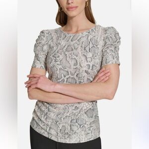 DKNY Snakeskin-Print Blouse